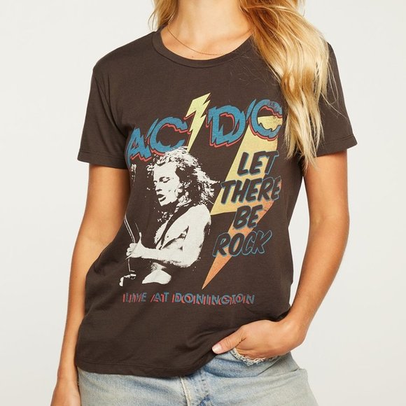 Chaser AC/DC Live at Donington Recycled Vintage Jersey  Tee - Picture 1 of 1